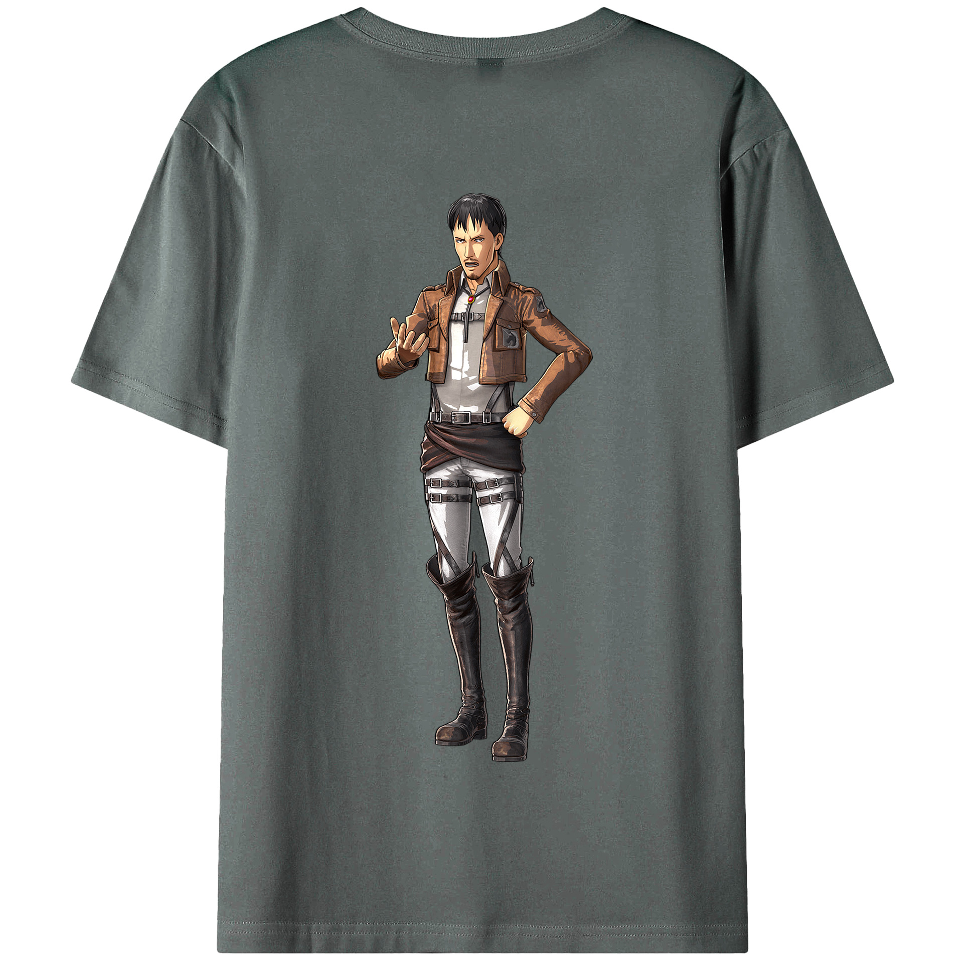 （画像用） 進撃の巨人 Attack on Titan 綿100％半袖Tシャツ（背面プリント）